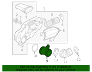 Genuine Porsche parts diagram