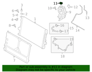 Genuine Porsche parts diagram