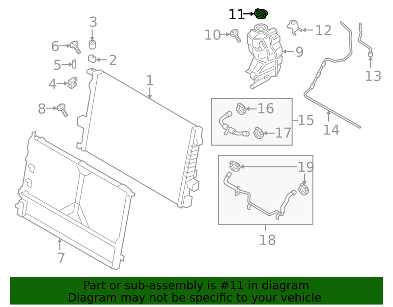 Genuine Porsche parts diagram