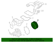 Genuine Porsche parts diagram