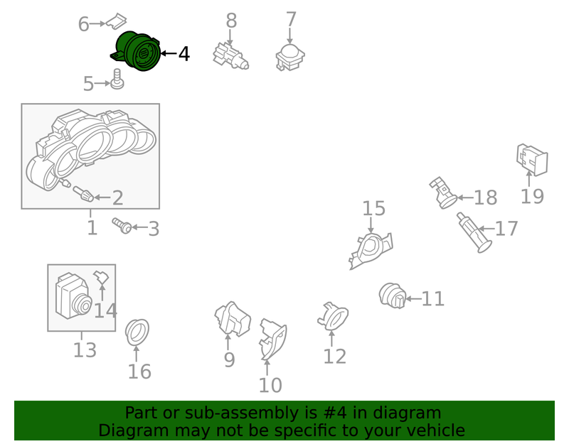 Genuine Porsche parts diagram