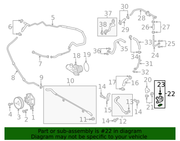 Genuine Porsche parts diagram