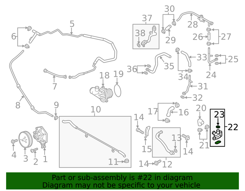 Genuine Porsche parts diagram