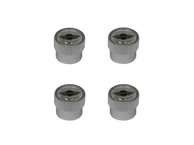 GENUINE MINI Wheel Valve Stem Cap Set - 36-11-0-429-651