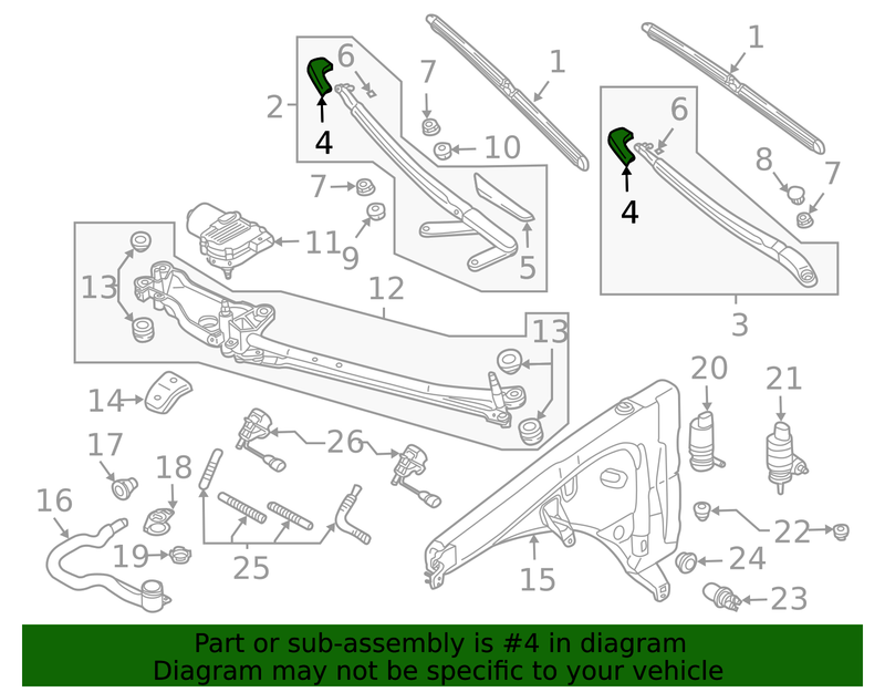 Genuine Porsche parts diagram