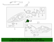 Genuine Porsche parts diagram