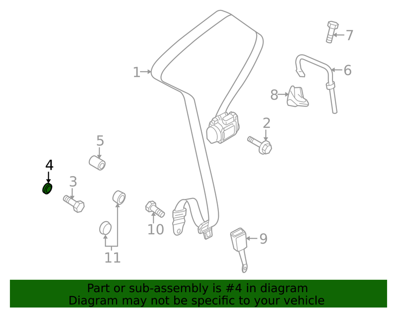 Part can be found as reference #4 in illustration