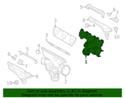 Genuine Porsche parts diagram