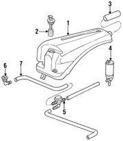 Genuine Porsche parts diagram