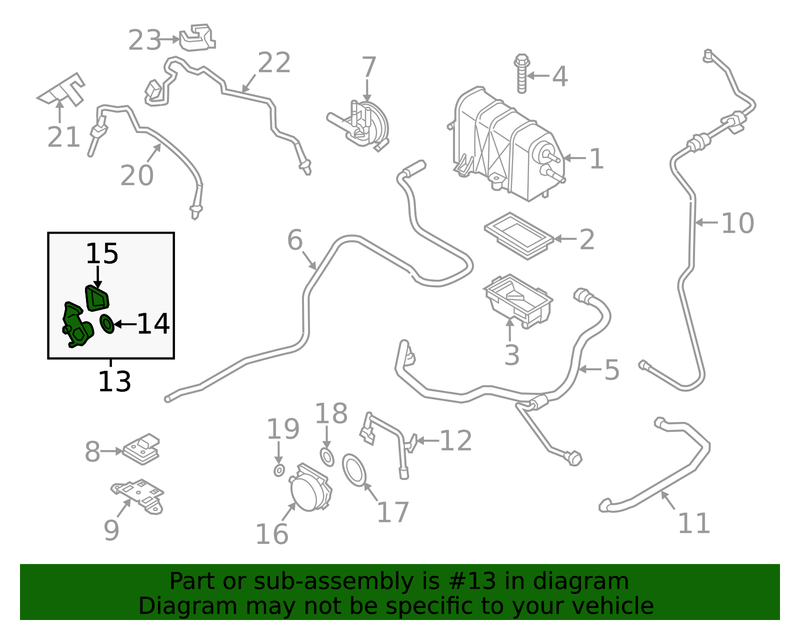 Genuine Porsche parts diagram