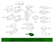 Genuine Porsche parts diagram