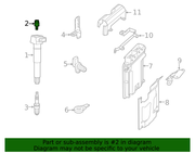 Genuine Porsche parts diagram