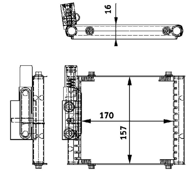 Audi Auto Trans Oil Cooler Assembly 4B0317021C – Behr Premium 376726231