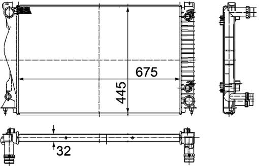 Audi Radiator 4F0121251AF – Behr 376732501