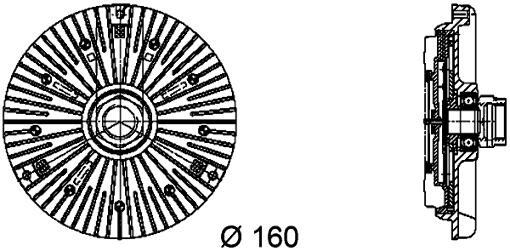 Audi Engine Cooling Fan Clutch 4Z7121350 – Behr 376734451