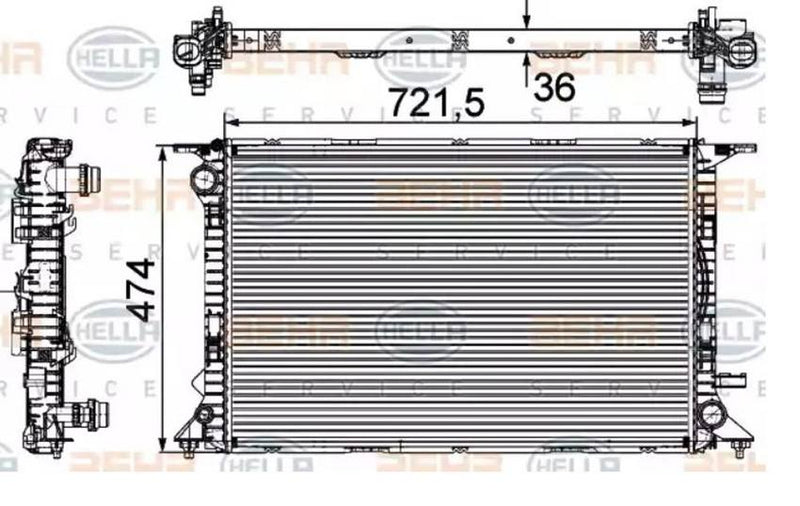 Audi Radiator 8K0121251H – Behr 376745644