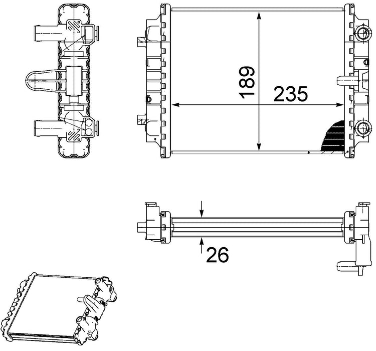 Audi Radiator 8K0121212B – Behr 376745661