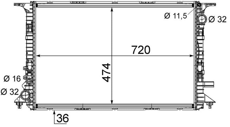 Audi Radiator 4H0121251B – Behr 376756681