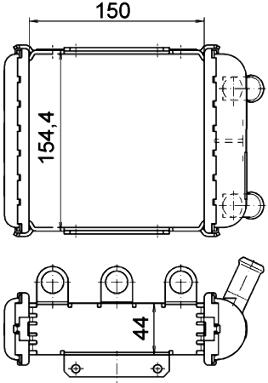 Audi Radiator (Secondary) 4B3121251C – Behr 376765231