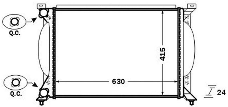Audi Radiator 8E0121251A – Behr 376766261