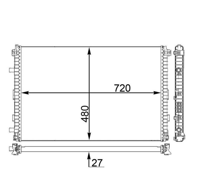 Audi Radiator 4M0145804AA – Behr 376795131
