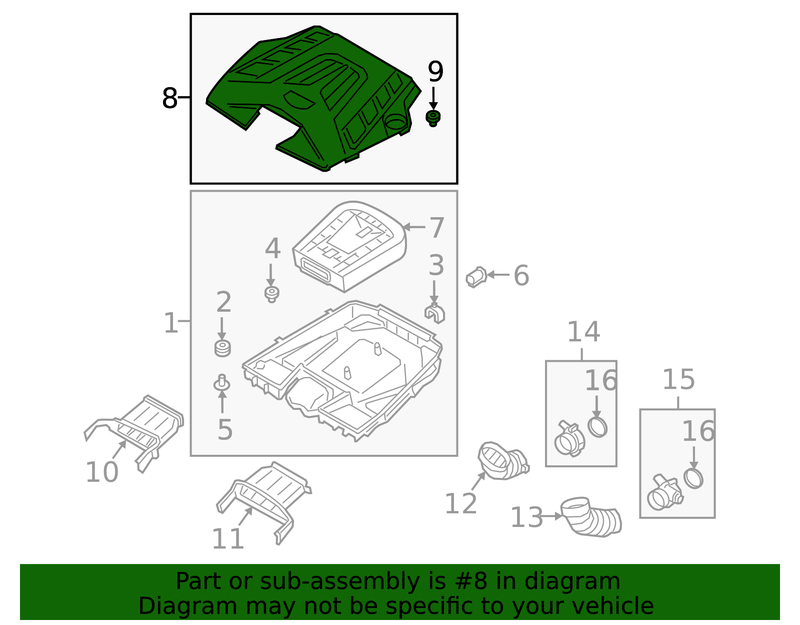 Part can be found as reference #8 in illustration