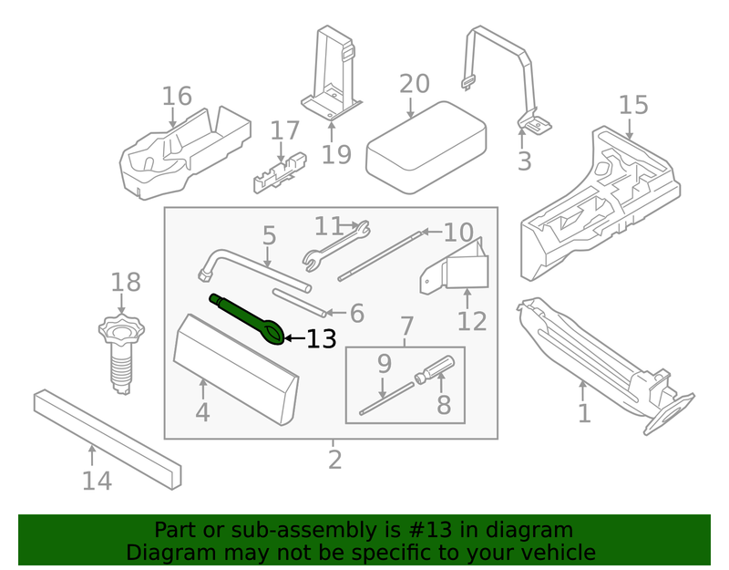 Part can be found as reference #13 in illustration