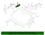 Genuine Porsche parts diagram