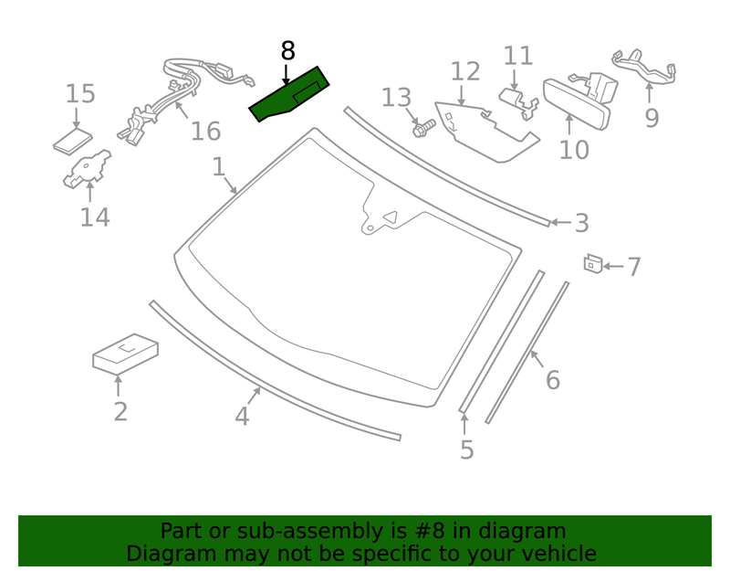 Genuine Porsche parts diagram