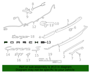 Genuine Porsche parts diagram