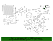 Genuine Porsche parts diagram