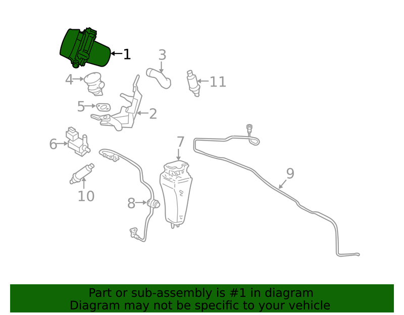 Genuine Porsche parts diagram