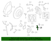 Genuine Porsche parts diagram