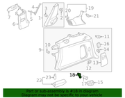 Genuine Porsche parts diagram