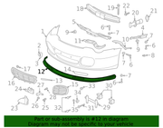 Genuine Porsche parts diagram