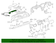 Genuine Porsche parts diagram