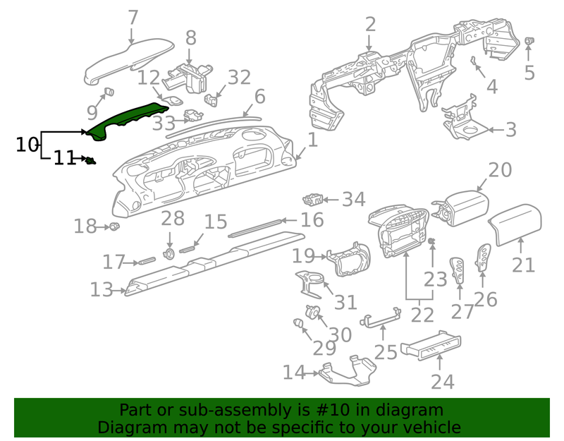 Genuine Porsche parts diagram