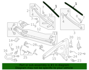 Genuine Porsche parts diagram