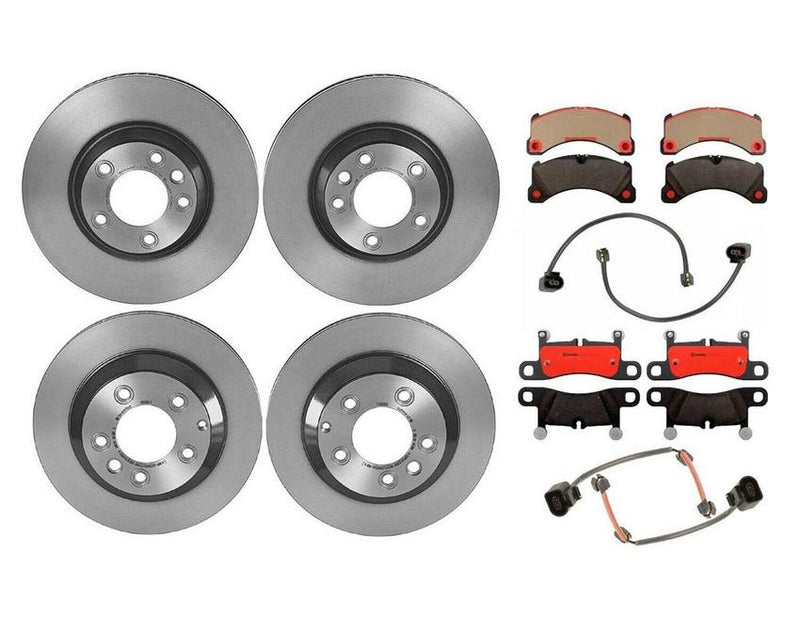 Porsche Brakes Kit – Pads & Rotors Front and Rear (350mm/330mm) (Ceramic) 7P6698451C – Brembo 3918284KIT