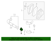 Genuine Porsche parts diagram
