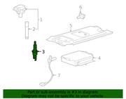 Genuine Porsche parts diagram