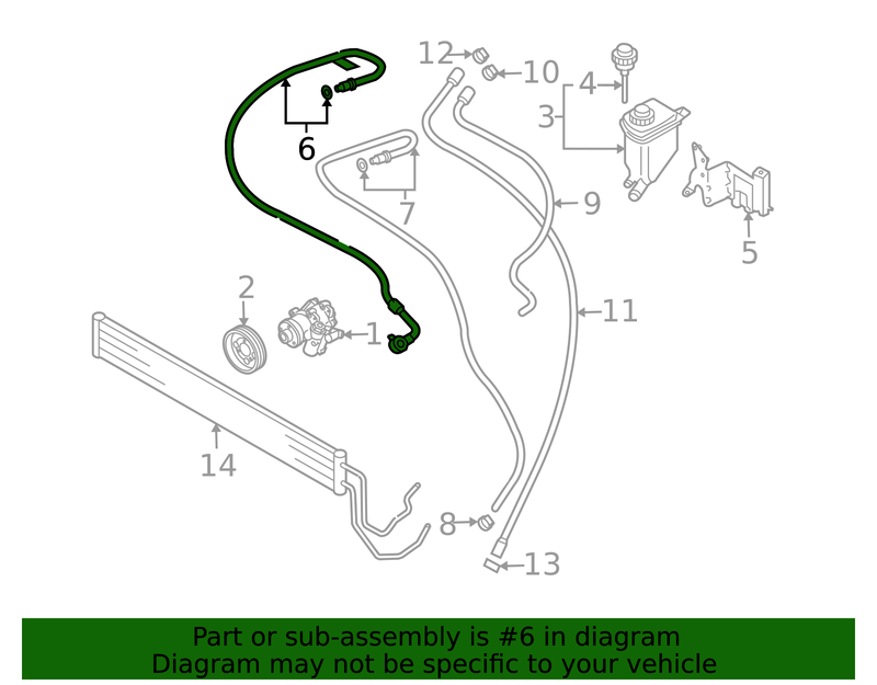 Genuine Porsche parts diagram