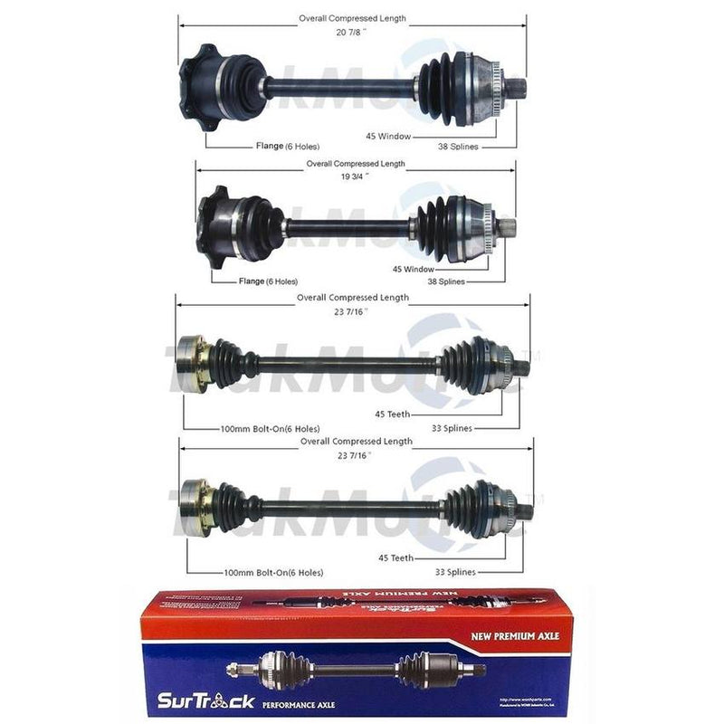 Audi CV Axle Shaft Kit – Front and Rear 8D0407454X – Aftermarket 3991363KIT