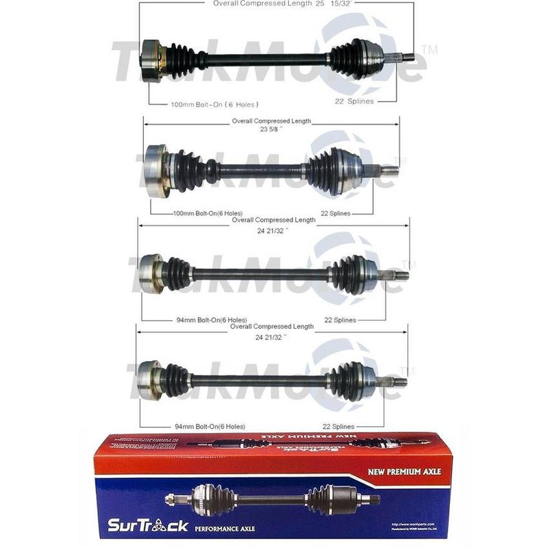 VW CV Axle Shaft Kit – Front and Rear 857407272A – Aftermarket 3991379KIT