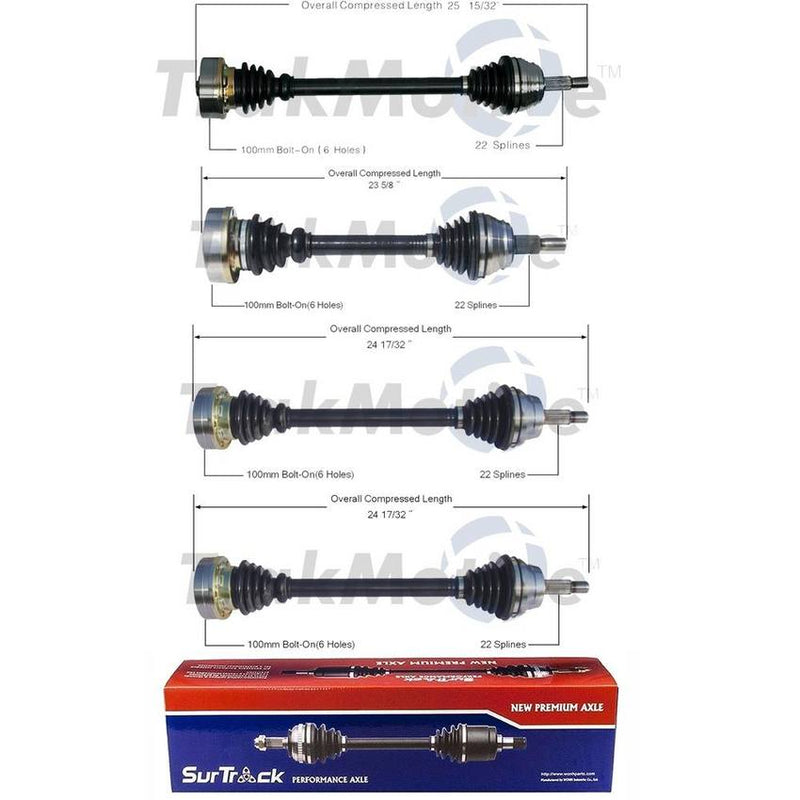 VW CV Axle Shaft Kit – Front and Rear 857407272A – Aftermarket 3991402KIT