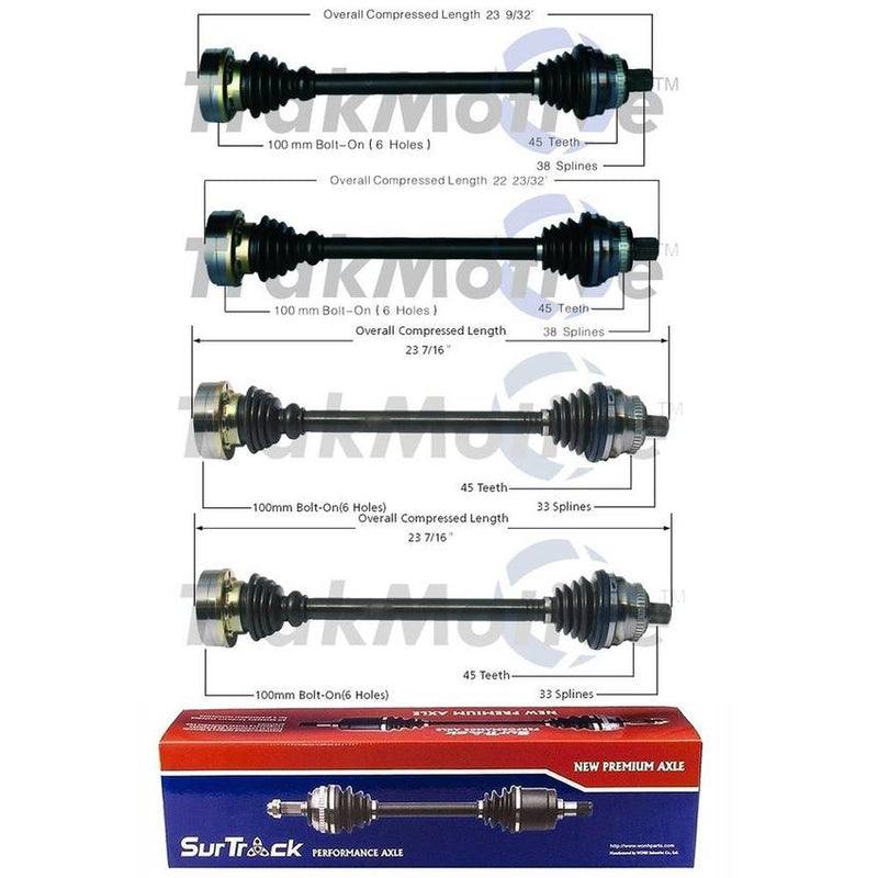 Audi CV Axle Shaft Kit – Front and Rear 8A0501203JX – Aftermarket 3991411KIT