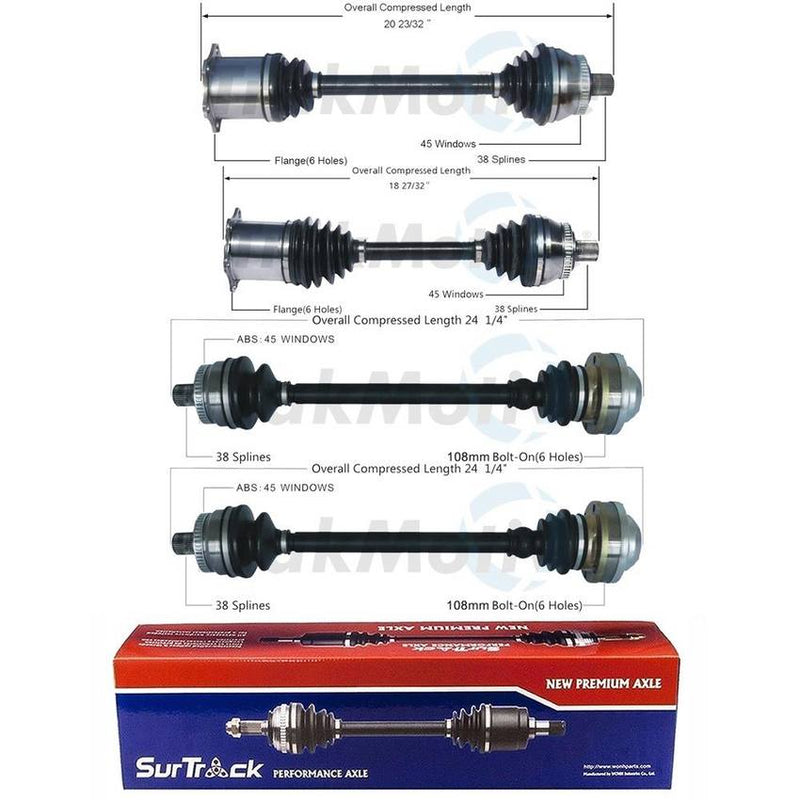 Audi CV Axle Shaft Kit – Front and Rear 8E0501203SX – Aftermarket 3991423KIT