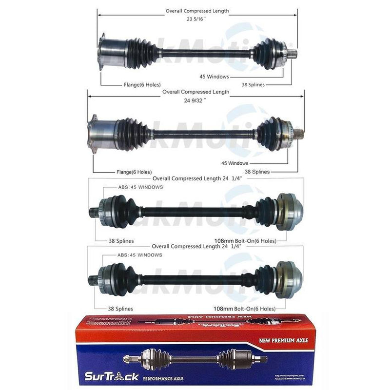 Audi CV Axle Shaft Kit – Front and Rear 8E0501203SX – Aftermarket 3991439KIT