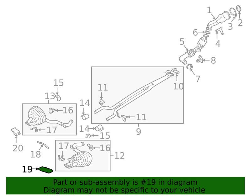 Genuine Porsche parts diagram