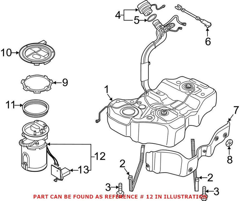 VW Electric Fuel Pump 3AA919050H